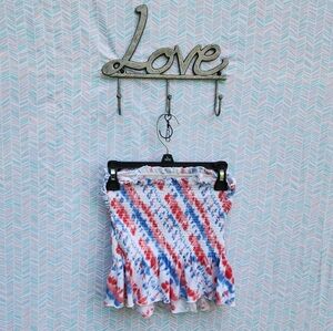 No Boundaries Red and Blue  Patriotic Style Tube Top